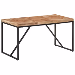 vidaXL Solid Acacia and Mango Wood Dining Table 140x70 cm Kitchen Dining Room - Additional view 10