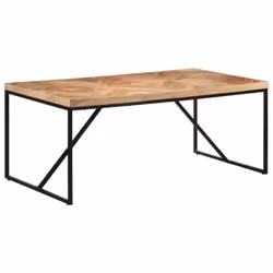 vidaXL Solid Acacia and Mango Wood Dining Table 180x90 cm Kitchen Dining Room - Additional view 8