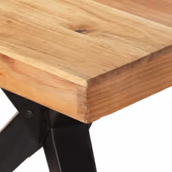 vidaXL Dining Table Home Kitchen Dining Room Dinner Table Breakfast Side Table - bleached, 200 x 90 x 76 cm - Additional view 3