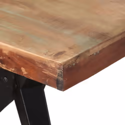 vidaXL Dining Table Solid Reclaimed Wood Wooden Kitchen Furniture Dinner Desk - Additional view 4