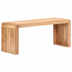 vidaXL Solid Acacia Wood Bench Hall Entryway Indoor Dining Seat Furniture - Additional view 7