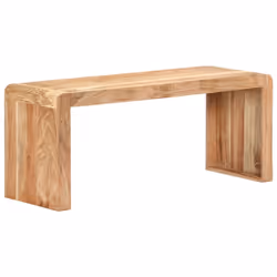 vidaXL Solid Acacia Wood Bench Hall Entryway Indoor Dining Seat Furniture - Additional view 8