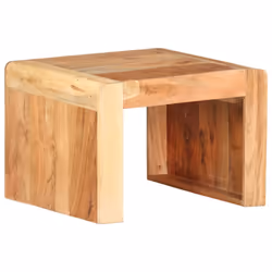 vidaXL Solid Acacia Wood Side Table End Accent Couch Living Room Sofa Desk