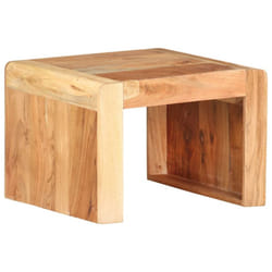 vidaXL Solid Acacia Wood Side Table End Accent Couch Living Room Sofa Desk