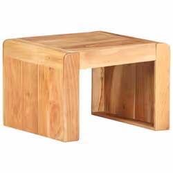 vidaXL Solid Acacia Wood Side Table End Accent Couch Living Room Sofa Desk - Additional view 7