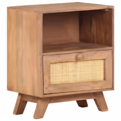 vidaXL Solid Mango Wood Bedside Cabinet 40x30x50 cm Nightstand Bedside Table - Additional view 10