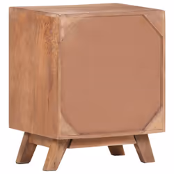 vidaXL Solid Mango Wood Bedside Cabinet 40x30x50 cm Nightstand Bedside Table