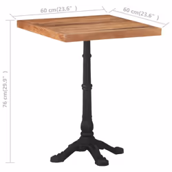 VidaXL 321085 kitchen/dining table Square shape - Additional view 6