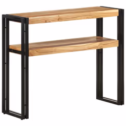 vidaXL Console Table Hallway Accent Couch Table Side Coffee Tea End Table - solid acacia wood, 90 x 30 x 75 cm - Additional view 6