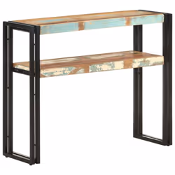 vidaXL Console Table Hallway Accent Couch Table Side Coffee Tea End Table - solid reclaimed wood, 90 x 30 x 75 cm