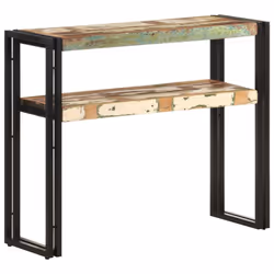 vidaXL Console Table Hallway Accent Couch Table Side Coffee Tea End Table - solid reclaimed wood, 90 x 30 x 75 cm - Additional view 4