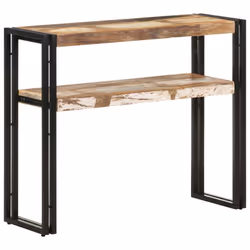 vidaXL Console Table Hallway Accent Couch Table Side Coffee Tea End Table - solid reclaimed wood, 90 x 30 x 75 cm - Additional view 6