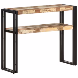 vidaXL Console Table Hallway Accent Couch Table Side Coffee Tea End Table - solid reclaimed wood, 90 x 30 x 75 cm - Additional view 7