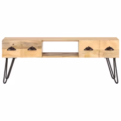 vidaXL Solid Mango Wood TV Cabinet Media Unit TV Stand Hifi Stereo Cabinet