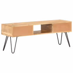 vidaXL Solid Mango Wood TV Cabinet Media Unit TV Stand Hifi Stereo Cabinet