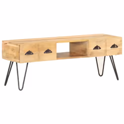 vidaXL Solid Mango Wood TV Cabinet Media Unit TV Stand Hifi Stereo Cabinet - Additional view 6
