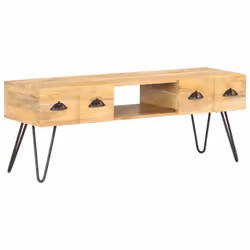 vidaXL Solid Mango Wood TV Cabinet Media Unit TV Stand Hifi Stereo Cabinet - Additional view 7