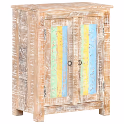 vidaXL Rough Acacia Wood Sideboard 61cm Home Organiser Side Cabinet Cupboard