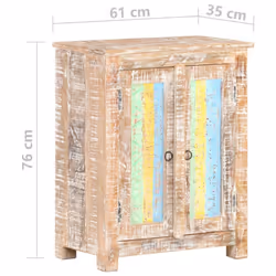 vidaXL Rough Acacia Wood Sideboard 61cm Home Organiser Side Cabinet Cupboard - Additional view 5