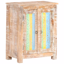vidaXL Rough Acacia Wood Sideboard 61cm Home Organiser Side Cabinet Cupboard - Additional view 8