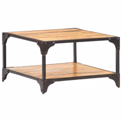vidaXL Solid Mango Wood Coffee Table Wooden Accent Couch Side Sofa End Table - Additional view 8