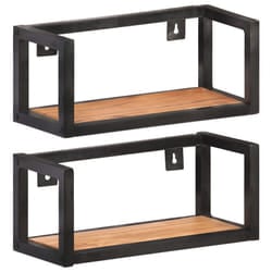 VidaXL 320669 shelve Acacia wood, Iron