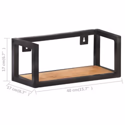 VidaXL 320669 shelve Acacia wood, Iron - Additional view 7