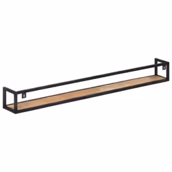 vidaXL 2x Solid Reclaimed Wood Wall Shelves 160 cm Home Decor Storage Display