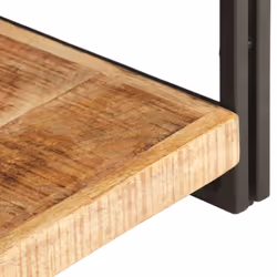 vidaXL Rough Mango Wood TV Cabinet Wooden Hifi Stereo Plasma Media Unit Stand - Additional view 4