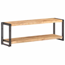 vidaXL Rough Mango Wood TV Cabinet Wooden Hifi Stereo Plasma Media Unit Stand - Additional view 6