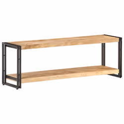 vidaXL Rough Mango Wood TV Cabinet Wooden Hifi Stereo Plasma Media Unit Stand - Additional view 7