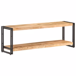 vidaXL Rough Mango Wood TV Cabinet Wooden Hifi Stereo Plasma Media Unit Stand - Additional view 8