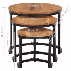 VidaXL 320687 coffee/side/end table - Additional view 8