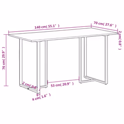 VidaXL 320691 kitchen/dining table - Additional view 6