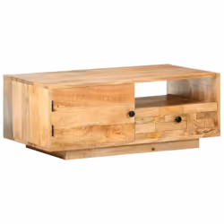 vidaXL Solid Mango Wood Coffee Table Home Wooden Accent Couch Sofa Tea Table