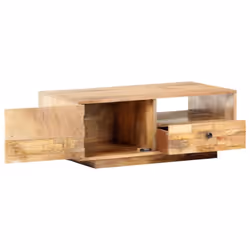 vidaXL Solid Mango Wood Coffee Table Home Wooden Accent Couch Sofa Tea Table