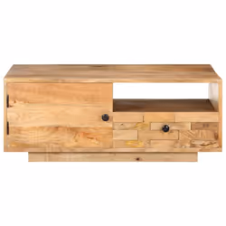vidaXL Solid Mango Wood Coffee Table Home Wooden Accent Couch Sofa Tea Table