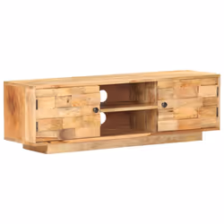 vidaXL Solid Mango Wood TV Cabinet Wooden Hifi Stereo Plasma Media Unit Stand - Additional view 10