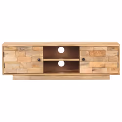 vidaXL Solid Mango Wood TV Cabinet Wooden Hifi Stereo Plasma Media Unit Stand - Additional view 5