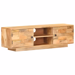 vidaXL Solid Mango Wood TV Cabinet Wooden Hifi Stereo Plasma Media Unit Stand - Additional view 8
