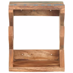 vidaXL Solid Reclaimed Wood Wall Mounted Skateboard Holder Hanging Deck Stand