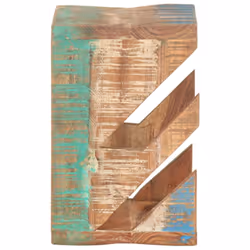 vidaXL Solid Reclaimed Wood Wall Mounted Skateboard Holder Hanging Deck Stand