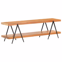 vidaXL Solid Acacia Wood TV Cabinet Console Table Sideboard Stereo Media Stand - Additional view 5