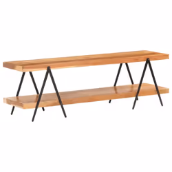 vidaXL Solid Acacia Wood TV Cabinet Console Table Sideboard Stereo Media Stand - Additional view 8