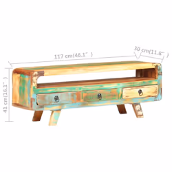 vidaXL Solid Reclaimed Wood TV Cabinet Sideboard Stereo Media Stand TV Unit - Additional view 6