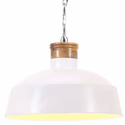 vidaXL Industrial Hanging Lamp 42 cm White E27 Pendant Ceiling Light Bedroom