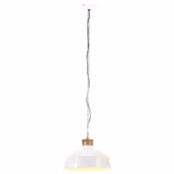 vidaXL Industrial Hanging Lamp 42 cm White E27 Pendant Ceiling Light Bedroom