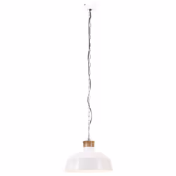 vidaXL Industrial Hanging Lamp 42 cm White E27 Pendant Ceiling Light Bedroom