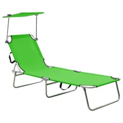 VidaXL 310325 outdoor chair Lounge Padded seat Steel, Polyester Green