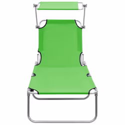 VidaXL 310325 outdoor chair Lounge Padded seat Steel, Polyester Green